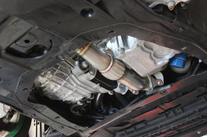 Honda Civic Performance Exhaust - Front - GReddy - EXR 3in Front Over Pipe & Mid Pipe Combo - 2017